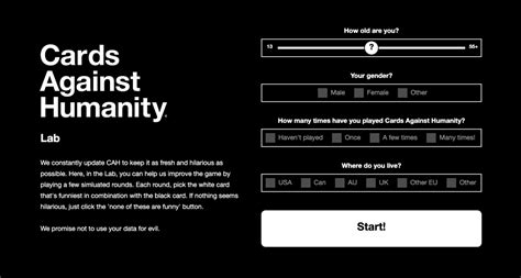 cards against humanity online free.